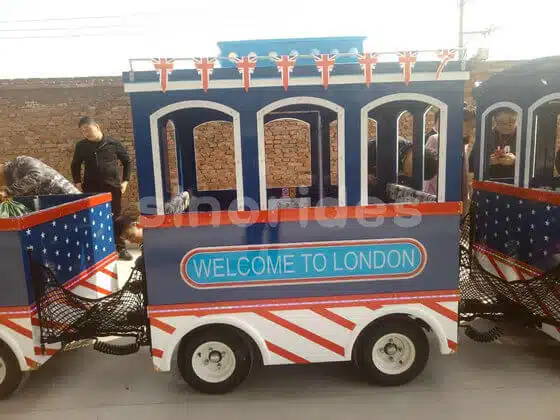 Sinorides 16 seats british trackless train for sale 3