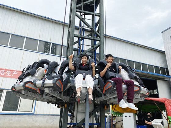 Prueba de funcionamiento de Sinorides Free Fall Rides
